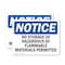 Signmission No Storage Of Hazardous Or Flammable Materials OSHA Notice Sign, Plastic, 14in W x 10in L, 2PK OS-2PACK-NS-P-1014-L-14861 - alternate 1